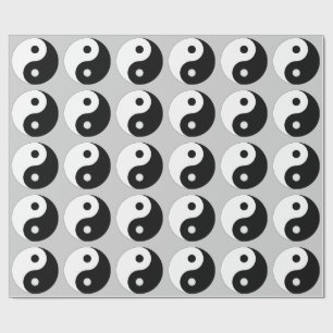 YIN YANG (SCHWARZWEISS) Packpapier