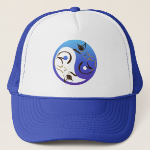 Yin Yang siamesische Katzen-Hut Truckerkappe