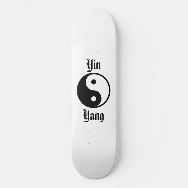 Yin Yang Skateboard (Vorderseite)