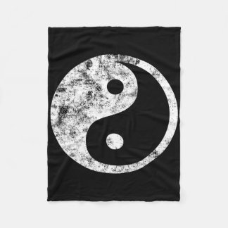 Yin Yang . Spaß Yin-Yang-Symbol Yoga Tao Tee Fleecedecke