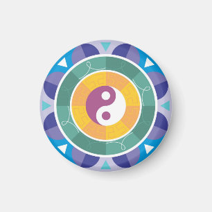 Yin Yang Spiritualität East Mandala Goodluck Charm Magnet
