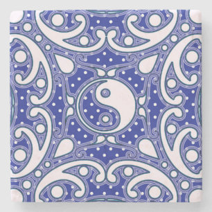 Yin Yang Steinuntersetzer