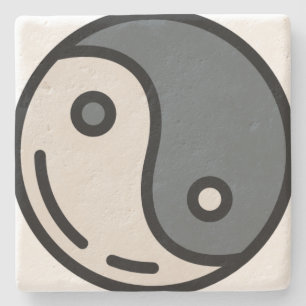 Yin-Yang Steinuntersetzer