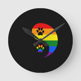 Yin-Yang Stolz Runde Wanduhr