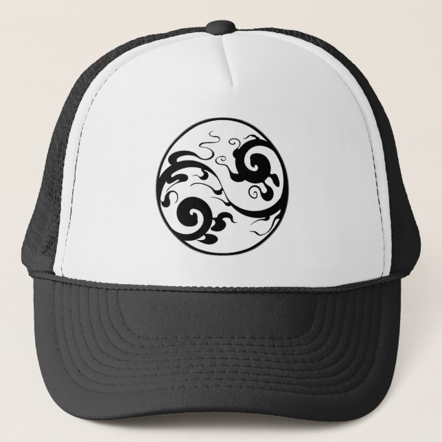 Yin-Yang Swirl Hat Truckerkappe (Vorderseite)