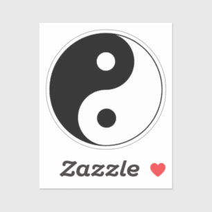 Yin Yang Symbol Aufkleber