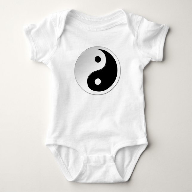 Yin Yang Symbol Baby Strampler (Vorderseite)
