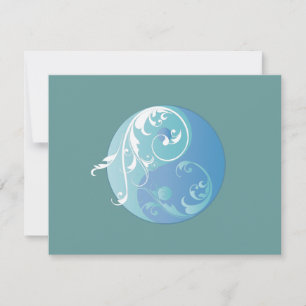 Yin Yang Symbol (Blues) im Bildlauf