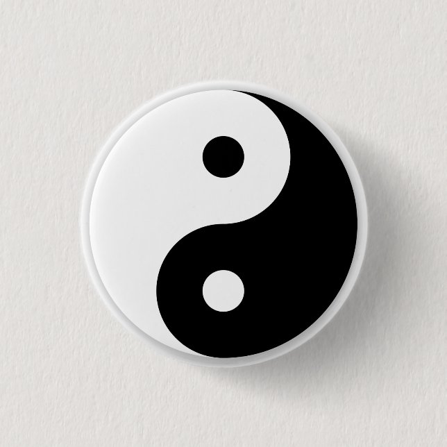 Yin/Yang-Symbol erhöht Button (Vorderseite)