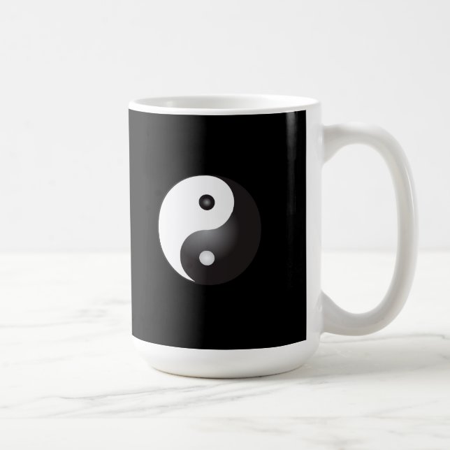 Yin Yang-Symbol: Kaffee-Tasse Kaffeetasse (Rechts)