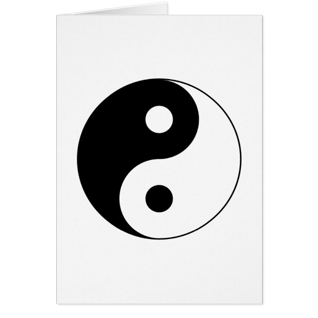 Yin Yang Symbol-Karte (Vorne)