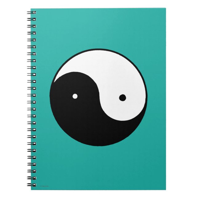 Yin Yang Symbol Notizblock (Vorderseite)