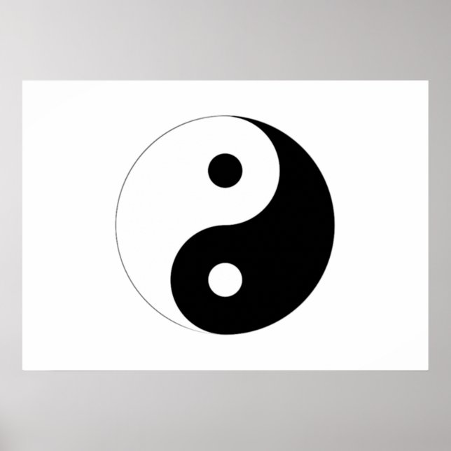 Yin-Yang-Symbol Poster (Vorne)