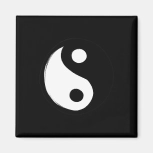 Yin Yang Symbol Retro 90er Design Spaß Yin und Yan Magnet