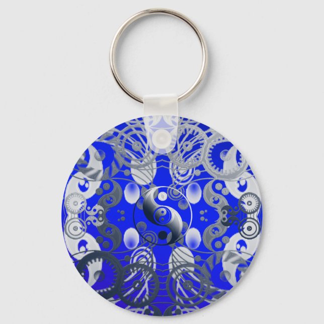 Yin-Yang-Symbol Schlüsselanhänger (Vorderseite)