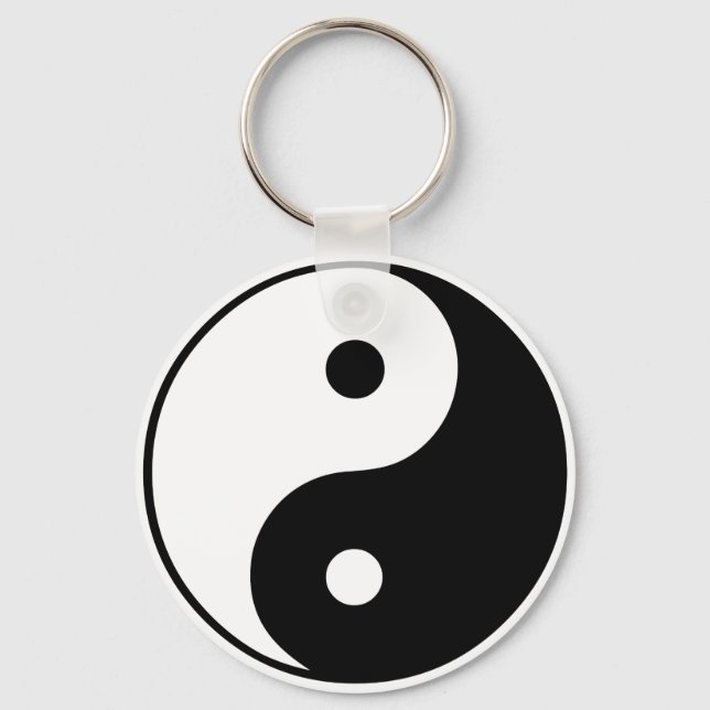 Yin Yang Symbol: Schlüsselanhänger (Vorderseite)