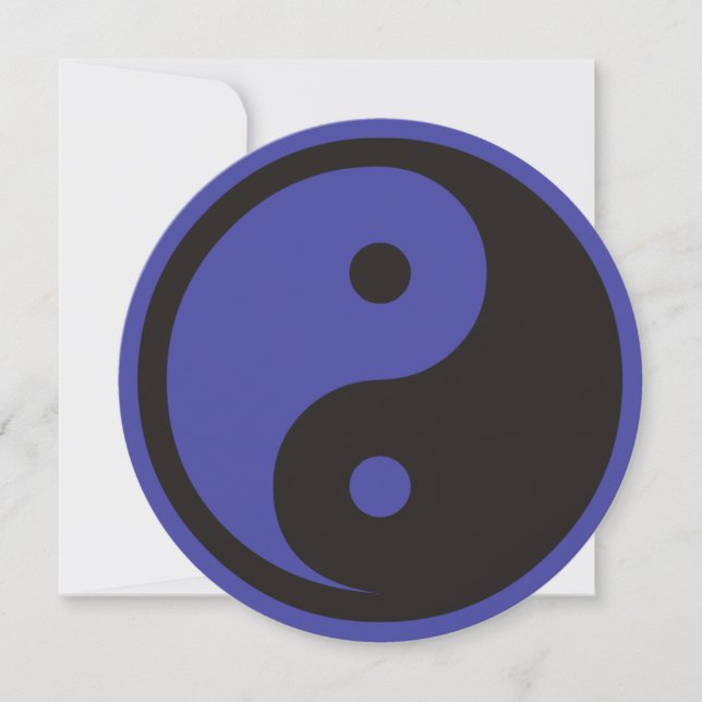 Yin Yang Symbol - solide Tätowierung (Vorderseite)