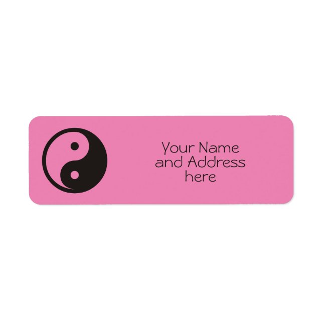 Yin Yang Symbol - solide Tätowierung (Vorne)