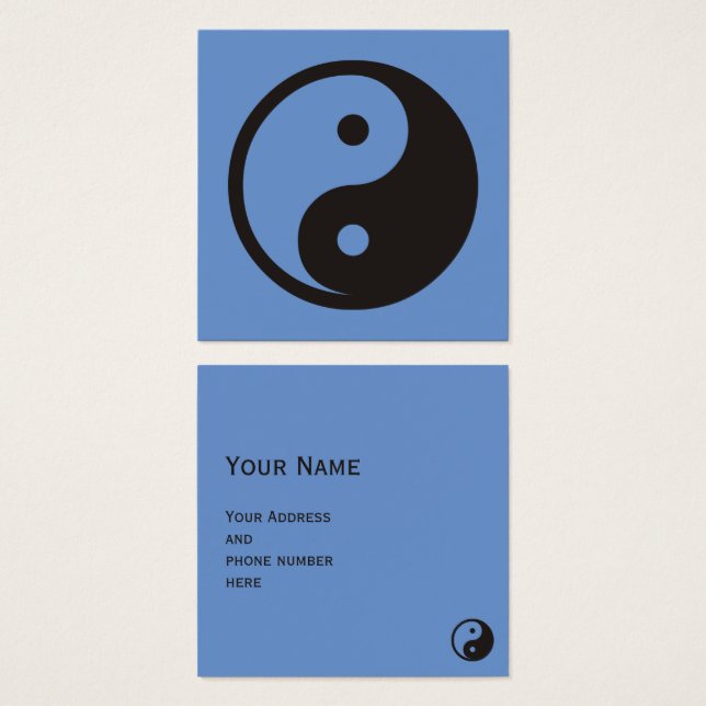 Yin Yang Symbol - solide Tätowierung (Vorne & Hinten)