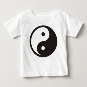 Yin Yang Symbol - solide Tätowierung Baby T-shirt