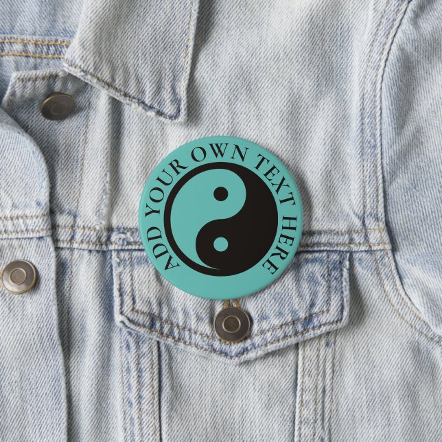 Yin Yang Symbol - solide Tätowierung Button (Beispiel)