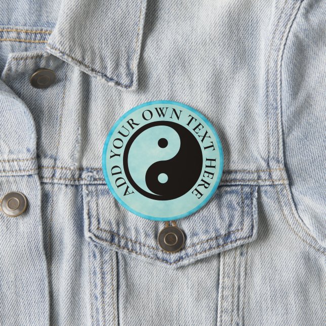 Yin Yang Symbol - solide Tätowierung Button (Beispiel)