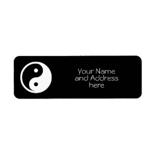 Yin Yang Symbol - solide Tätowierung-Design 2