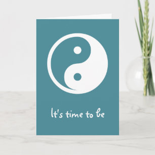 Yin Yang Symbol - solide Tätowierung-Design 2 Karte