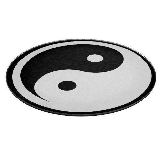 Yin Yang Symbol - solide Tätowierung-Design 2 Schneidebrett (Ecke)