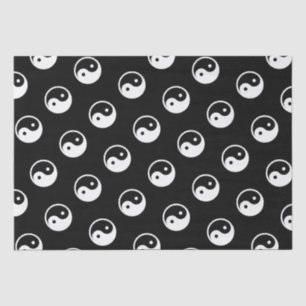 Yin Yang Symbol - solide Tätowierung-Design 2 Seidenpapier