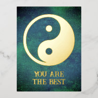 Yin Yang Symbol - solide Tätowierung