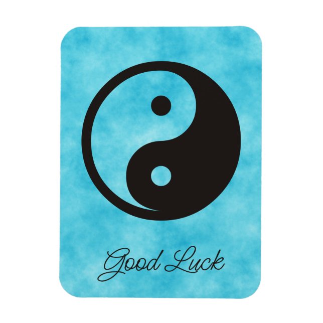Yin Yang Symbol - solide Tätowierung Magnet (Vertikal)