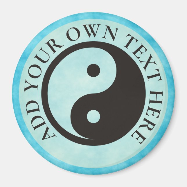 Yin Yang Symbol - solide Tätowierung Magnet (Vorne)