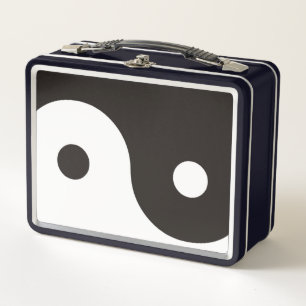 Yin Yang Symbol - solide Tätowierung Metall Brotdose