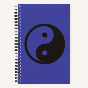 Yin Yang Symbol - solide Tätowierung Notizbuch