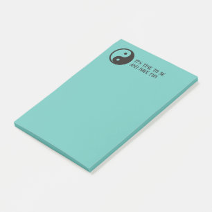 Yin Yang Symbol - solide Tätowierung Post-it Klebezettel