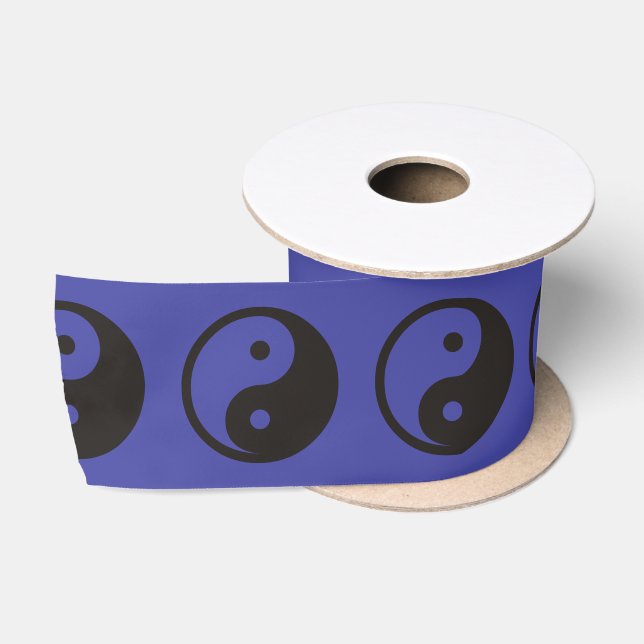 Yin Yang Symbol - solide Tätowierung Satinband (Spule)