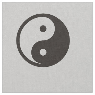Yin Yang Symbol - solide Tätowierung Stoff