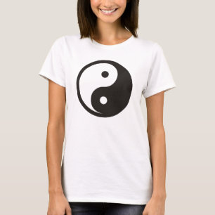 Yin Yang Symbol - solide Tätowierung T-Shirt