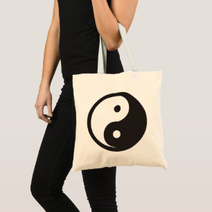 Yin Yang Symbol - solide Tätowierung Tragetasche