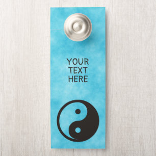Yin Yang Symbol - solides Tätowierungsdesign Türanhänger