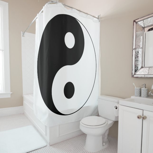 Yin Yang Symbol Spiritual Duschvorhang (Beispiel)