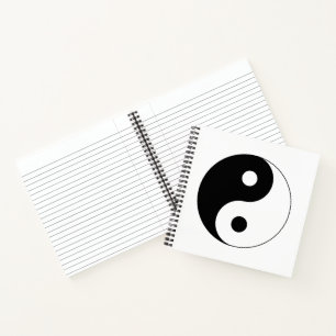 Yin Yang Symbol Spiritual Notizbuch