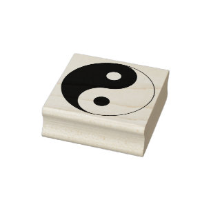 Yin Yang Symbol Spiritualität Gummistempel