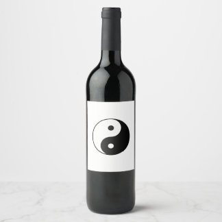 Yin Yang Symbol: Weinetikett