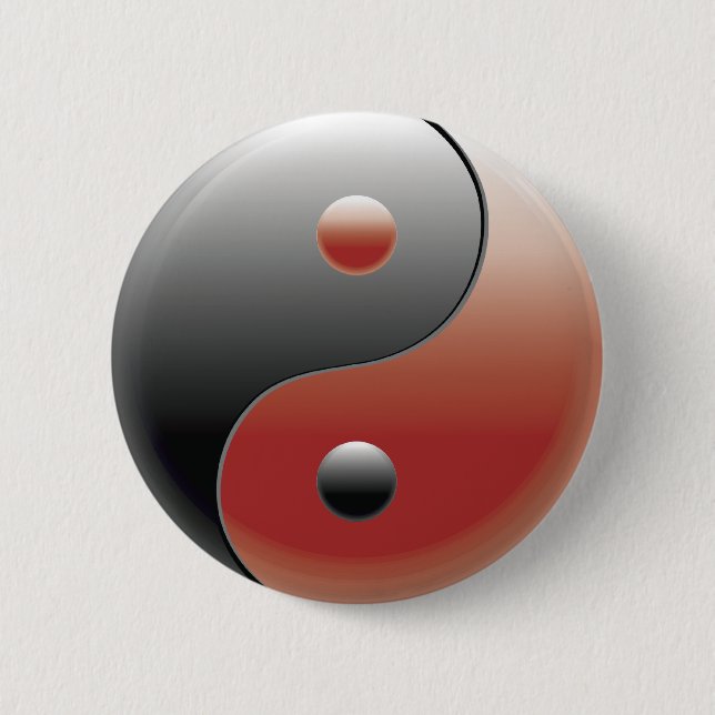 Yin Yang Symbol - Yin Yang Sign Button (Vorderseite)