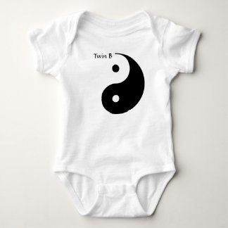 Yin Yang T-Shirt für Zwillinge - Doppelb Baby Strampler
