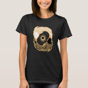 Yin Yang Tai Chi Japanisch Koi Fish Koi Carp Pond T-Shirt