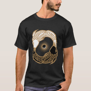 Yin Yang Tai Chi Japanisch Koi Fish Koi Carp Pond T-Shirt