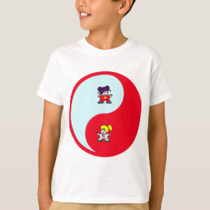 yin Yang tai t'ai Chi ji niedliche Mädchen T-Shirt